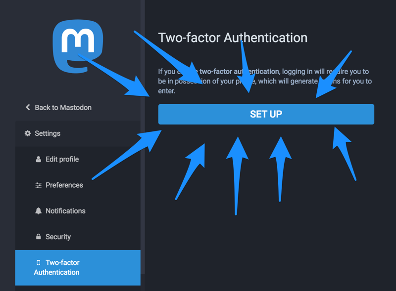 How to set up 2FA on a Mastodon account